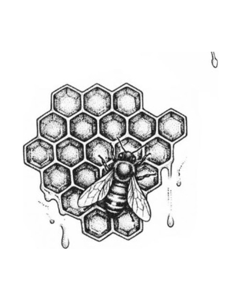Honeycomb — wolny wzór tatuażu